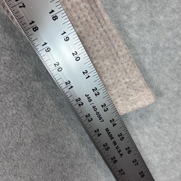 Eri + Ali Anthropologie Womens Small Beige Top Waffle Knit Long Sleeve Thermal - Picture 11 of 12